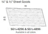 SG1/2-4896-White - Sheet Good -1/2" x 48" x 96" - Daves Same Day Cabinets