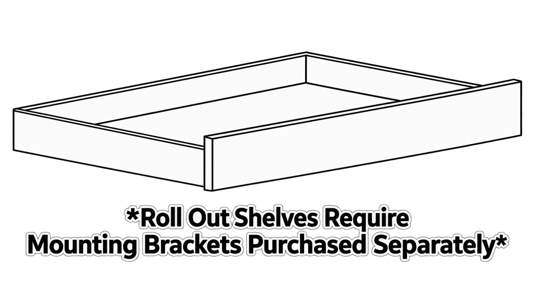 ROS36-DT-36" Dovetail Roll Out Shelf - Assembled - 757 - Crazy Good Cabinets