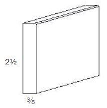 CBACK-White  - CBACK - Crown Backer - 3/8" x 2-1/2" x 8' - Daves Same Day Cabinets