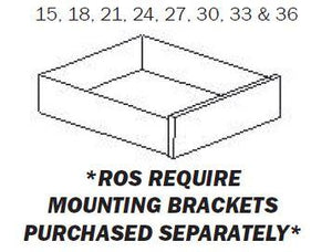 ROS18-DT-18" Dovetail Roll Out Shelf - Assembled - Daves Same Day Cabinets