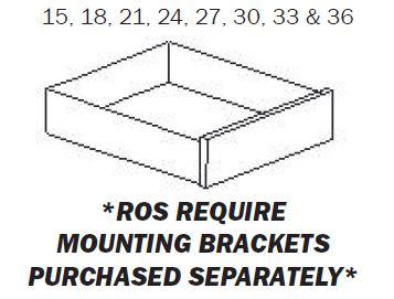 ROS21-DT-21" Dovetail Roll Out Shelf - Assembled - Daves Same Day Cabinets