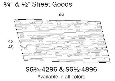 SG1/2-4896-White - Sheet Good -1/2" x 48" x 96" - Daves Same Day Cabinets