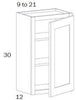W2130L-Wall 2130 Left HNG - White Shaker - Assembled - Daves Same Day Cabinets